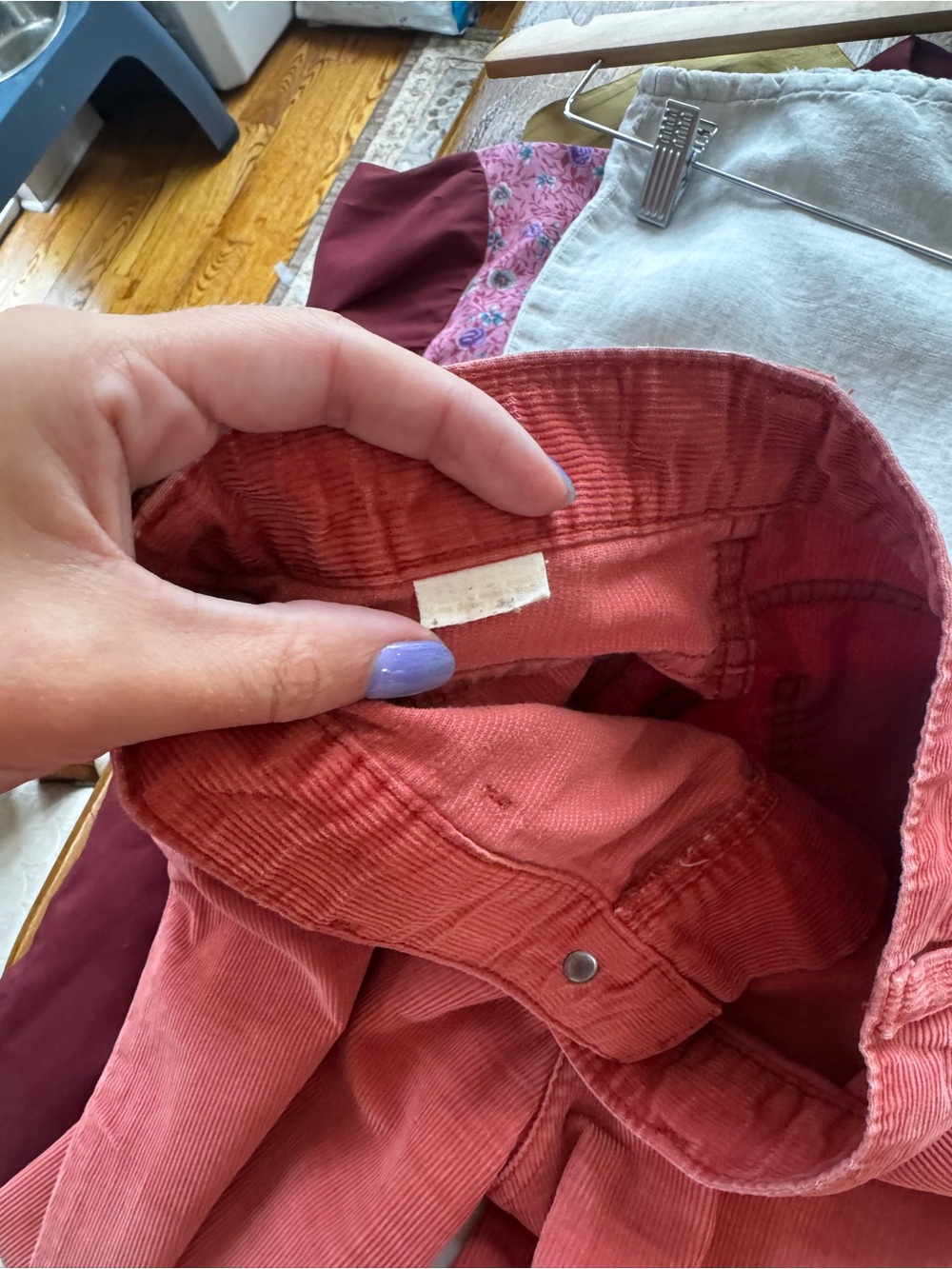 Vintage 70s/80s Levi's Dusty Rose‎ Corduroy High-Waisted Pants Retro - Picture 5 of 5